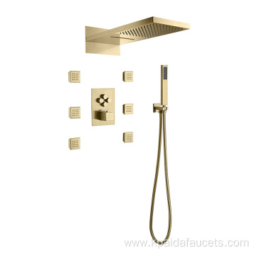 Overhead Brass Watermark Shower Head